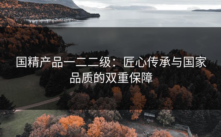 国精产品一二二级：匠心传承与国家品质的双重保障